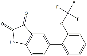 5-[2-(trifluoromethoxy)phenyl]-1H-indole-2,3-dione|