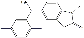 5-[amino(2,5-dimethylphenyl)methyl]-1-methyl-2,3-dihydro-1H-indol-2-one