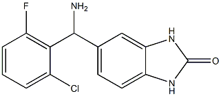 5-[amino(2-chloro-6-fluorophenyl)methyl]-2,3-dihydro-1H-1,3-benzodiazol-2-one,,结构式