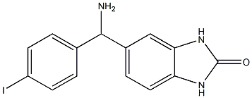 5-[amino(4-iodophenyl)methyl]-2,3-dihydro-1H-1,3-benzodiazol-2-one 结构式