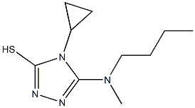  5-[butyl(methyl)amino]-4-cyclopropyl-4H-1,2,4-triazole-3-thiol