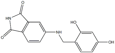 5-{[(2,4-dihydroxyphenyl)methyl]amino}-2,3-dihydro-1H-isoindole-1,3-dione