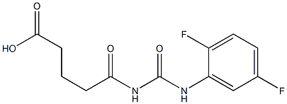 5-{[(2,5-difluorophenyl)carbamoyl]amino}-5-oxopentanoic acid