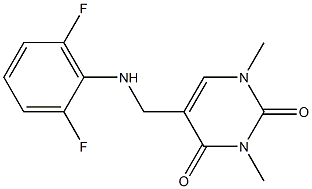 5-{[(2,6-difluorophenyl)amino]methyl}-1,3-dimethyl-1,2,3,4-tetrahydropyrimidine-2,4-dione