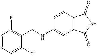 5-{[(2-chloro-6-fluorophenyl)methyl]amino}-2,3-dihydro-1H-isoindole-1,3-dione,,结构式