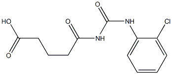 5-{[(2-chlorophenyl)carbamoyl]amino}-5-oxopentanoic acid Structure