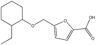 5-{[(2-ethylcyclohexyl)oxy]methyl}furan-2-carboxylic acid Structure