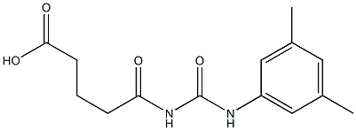  5-{[(3,5-dimethylphenyl)carbamoyl]amino}-5-oxopentanoic acid