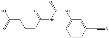 5-{[(3-cyanophenyl)carbamoyl]amino}-5-oxopentanoic acid