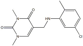 5-{[(5-chloro-2-methylphenyl)amino]methyl}-1,3-dimethyl-1,2,3,4-tetrahydropyrimidine-2,4-dione