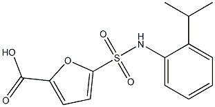 5-{[2-(propan-2-yl)phenyl]sulfamoyl}furan-2-carboxylic acid