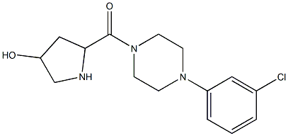 5-{[4-(3-chlorophenyl)piperazin-1-yl]carbonyl}pyrrolidin-3-ol