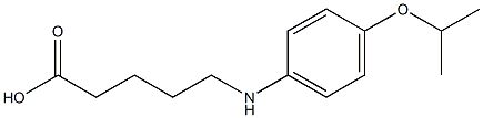 5-{[4-(propan-2-yloxy)phenyl]amino}pentanoic acid|