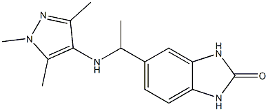 5-{1-[(1,3,5-trimethyl-1H-pyrazol-4-yl)amino]ethyl}-2,3-dihydro-1H-1,3-benzodiazol-2-one