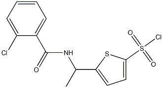  5-{1-[(2-chlorophenyl)formamido]ethyl}thiophene-2-sulfonyl chloride