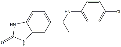 5-{1-[(4-chlorophenyl)amino]ethyl}-2,3-dihydro-1H-1,3-benzodiazol-2-one