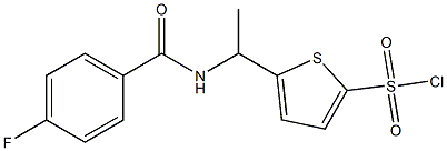 5-{1-[(4-fluorophenyl)formamido]ethyl}thiophene-2-sulfonyl chloride