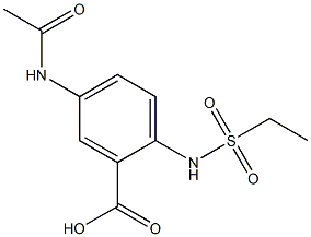 5-acetamido-2-ethanesulfonamidobenzoic acid|