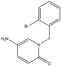 5-amino-1-[(2-bromophenyl)methyl]-1,2-dihydropyridin-2-one Structure