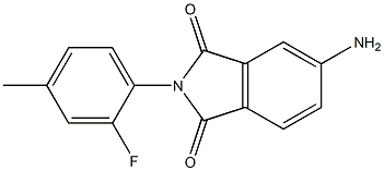 5-amino-2-(2-fluoro-4-methylphenyl)-2,3-dihydro-1H-isoindole-1,3-dione Structure