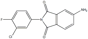 5-amino-2-(3-chloro-4-fluorophenyl)-2,3-dihydro-1H-isoindole-1,3-dione Structure