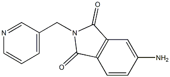 5-amino-2-(pyridin-3-ylmethyl)-2,3-dihydro-1H-isoindole-1,3-dione Structure