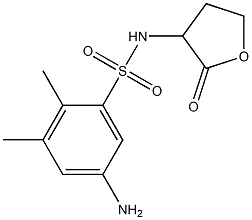 5-amino-2,3-dimethyl-N-(2-oxooxolan-3-yl)benzene-1-sulfonamide 结构式