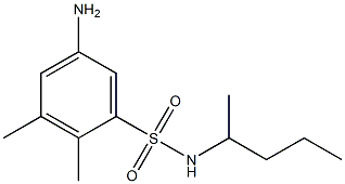 5-amino-2,3-dimethyl-N-(pentan-2-yl)benzene-1-sulfonamide Structure