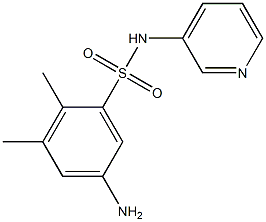 5-amino-2,3-dimethyl-N-(pyridin-3-yl)benzene-1-sulfonamide 化学構造式