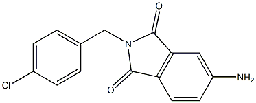 5-amino-2-[(4-chlorophenyl)methyl]-2,3-dihydro-1H-isoindole-1,3-dione