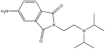 5-amino-2-{2-[bis(propan-2-yl)amino]ethyl}-2,3-dihydro-1H-isoindole-1,3-dione,,结构式