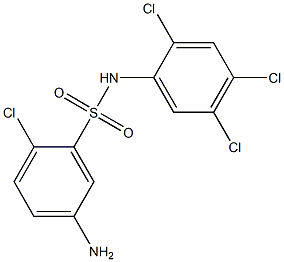5-amino-2-chloro-N-(2,4,5-trichlorophenyl)benzene-1-sulfonamide