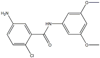 5-amino-2-chloro-N-(3,5-dimethoxyphenyl)benzamide,,结构式