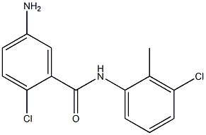 5-amino-2-chloro-N-(3-chloro-2-methylphenyl)benzamide 化学構造式