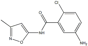 5-amino-2-chloro-N-(3-methyl-1,2-oxazol-5-yl)benzamide,,结构式
