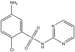 5-amino-2-chloro-N-(pyrimidin-2-yl)benzene-1-sulfonamide 结构式