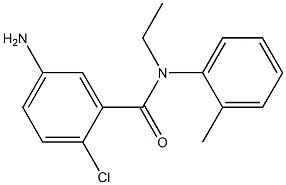 5-amino-2-chloro-N-ethyl-N-(2-methylphenyl)benzamide Structure