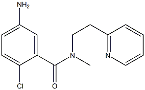 5-amino-2-chloro-N-methyl-N-[2-(pyridin-2-yl)ethyl]benzamide 化学構造式