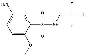 5-amino-2-methoxy-N-(2,2,2-trifluoroethyl)benzene-1-sulfonamide Struktur