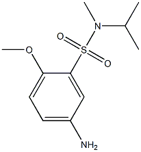 5-amino-2-methoxy-N-methyl-N-(propan-2-yl)benzene-1-sulfonamide Struktur