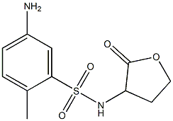 5-amino-2-methyl-N-(2-oxooxolan-3-yl)benzene-1-sulfonamide Struktur