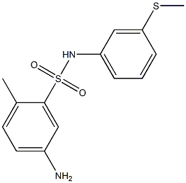 5-amino-2-methyl-N-[3-(methylsulfanyl)phenyl]benzene-1-sulfonamide