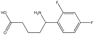 5-amino-5-(2,4-difluorophenyl)pentanoic acid Structure