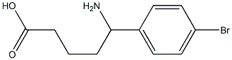 5-amino-5-(4-bromophenyl)pentanoic acid Structure