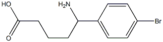 5-amino-5-(4-bromophenyl)pentanoic acid,,结构式