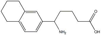 5-amino-5-(5,6,7,8-tetrahydronaphthalen-2-yl)pentanoic acid Structure