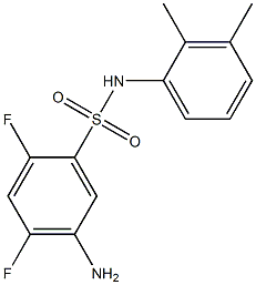 5-amino-N-(2,3-dimethylphenyl)-2,4-difluorobenzene-1-sulfonamide Structure