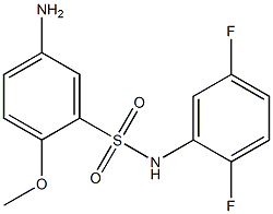 5-amino-N-(2,5-difluorophenyl)-2-methoxybenzene-1-sulfonamide Struktur