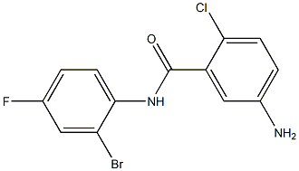 5-amino-N-(2-bromo-4-fluorophenyl)-2-chlorobenzamide Structure