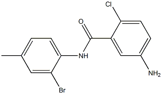 5-amino-N-(2-bromo-4-methylphenyl)-2-chlorobenzamide Struktur